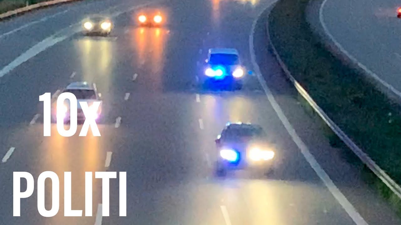 [POLITI] 10x Politi køretøjer respondere til skyderi på fields Police car repsponding to terror