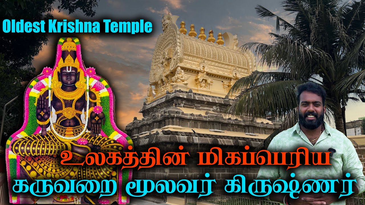 உலகத்தின் மிகப்பெரிய கிருஷ்ணர் , பாண்டவதூதப் பெருமாள் கோவில் , Pandava Thootha Perumal Temple