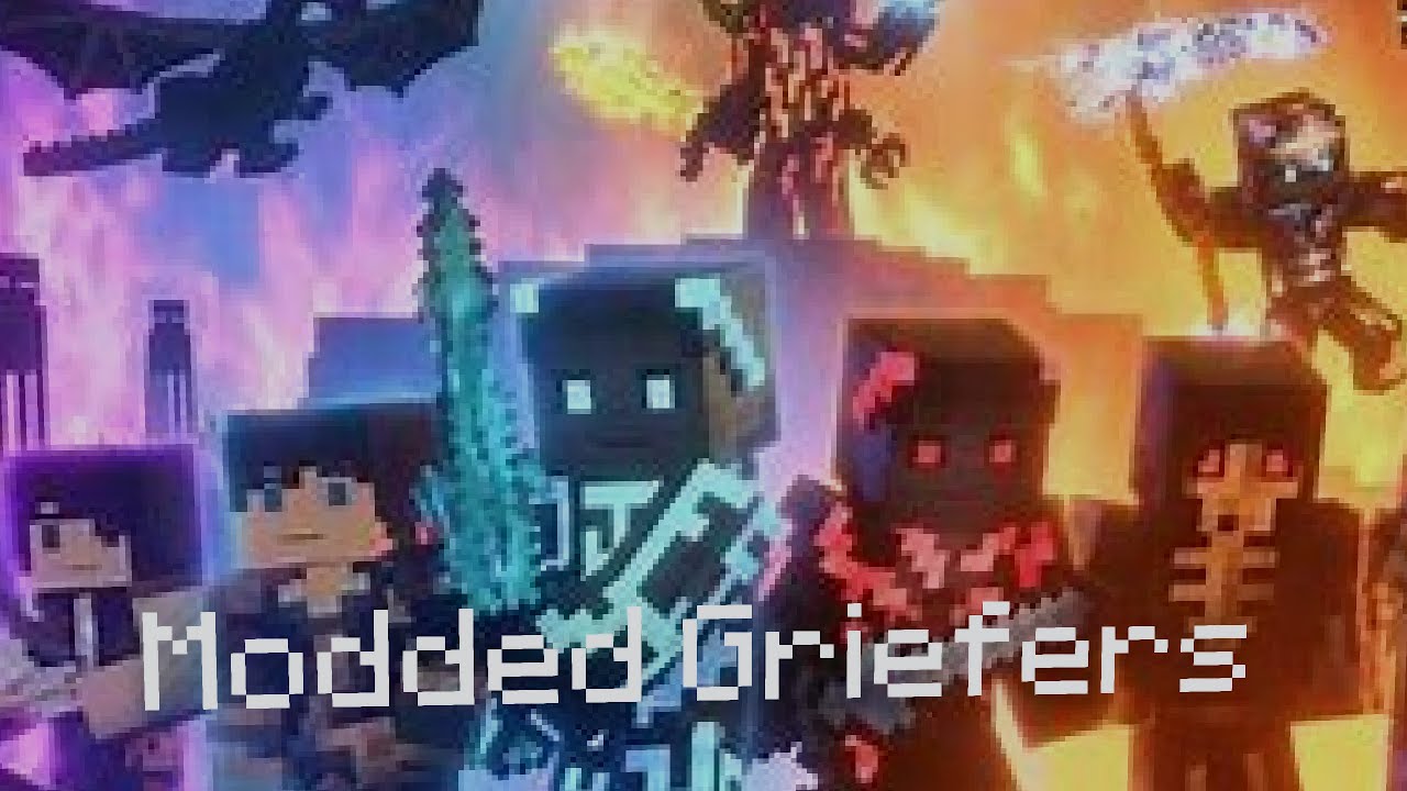 "Modded Griefers"[AMV](Minecraft♪Animation, Black Plasma Studios) Songs of War 🎶[Music Video]🎵