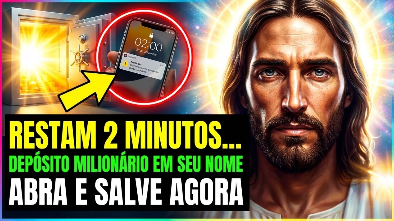 DEUS DIZ: RESTAM 2 MINUTOS PARA SALVAR O DEPÓSITO MILIONÁRIO QUE LEVA SEU NOME