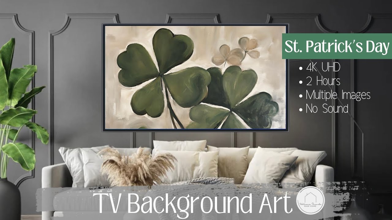 TV Art | St. Patrick's Day | Frame TV Screensaver | Smart TV Background Art | 2 Hours | 4K UHD