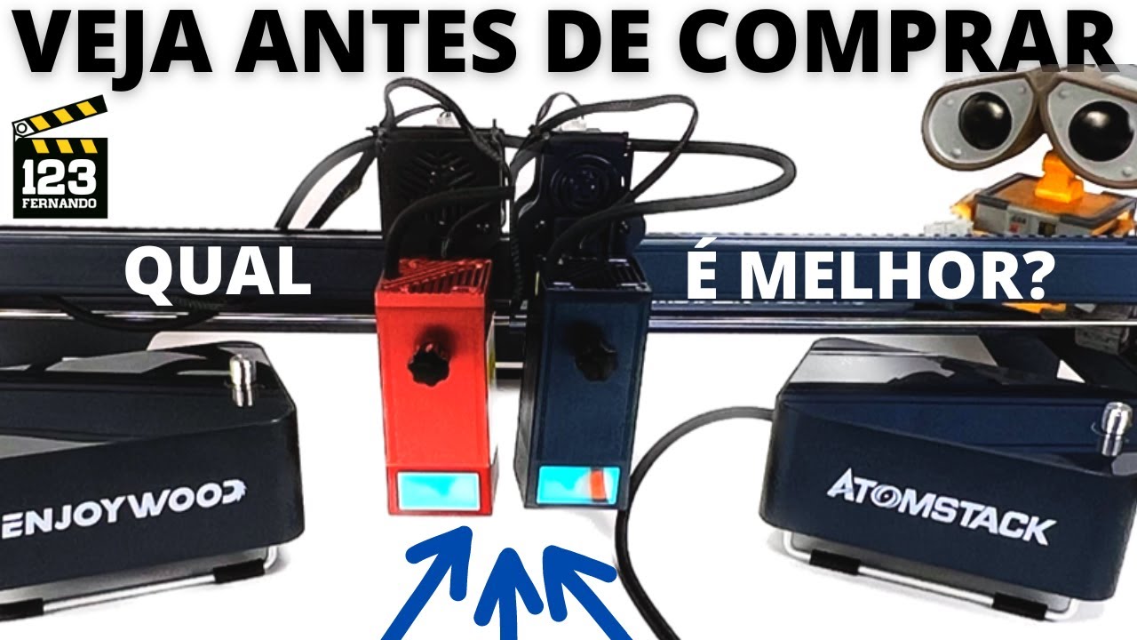 LASER DE 20W! ATOMSTACK A20 PRO VERSUS ENJOYWOOD A20 PRO. QUAL GRAVADORA E CORTADORA LASER É MELHOR?