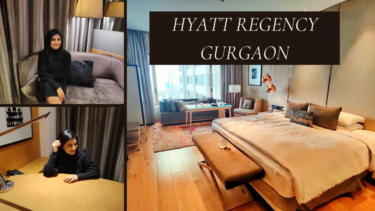 STAYCATION AT HYATT REGENCY GURGAON | ROOM TOUR ,BUFFET FOOD AT KITCHEN DISTRICT|LUXURY 5 STAR HOTEL