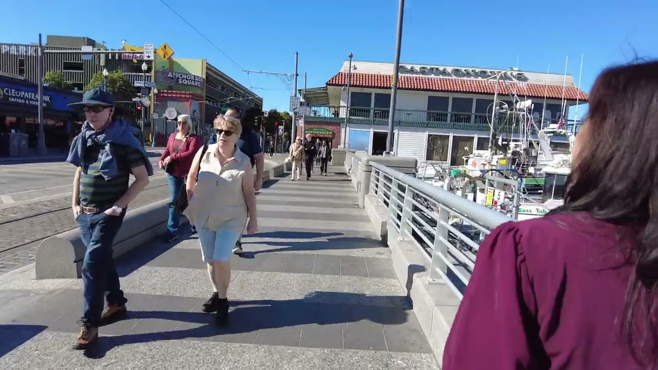 Walking around the San Francisco wharf area (October 28, 2024)