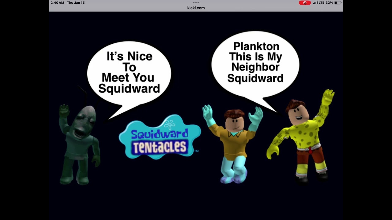 Plankton Meets SpongeBob's Neighbor Squidward (Instead Of Mr. Krabs)