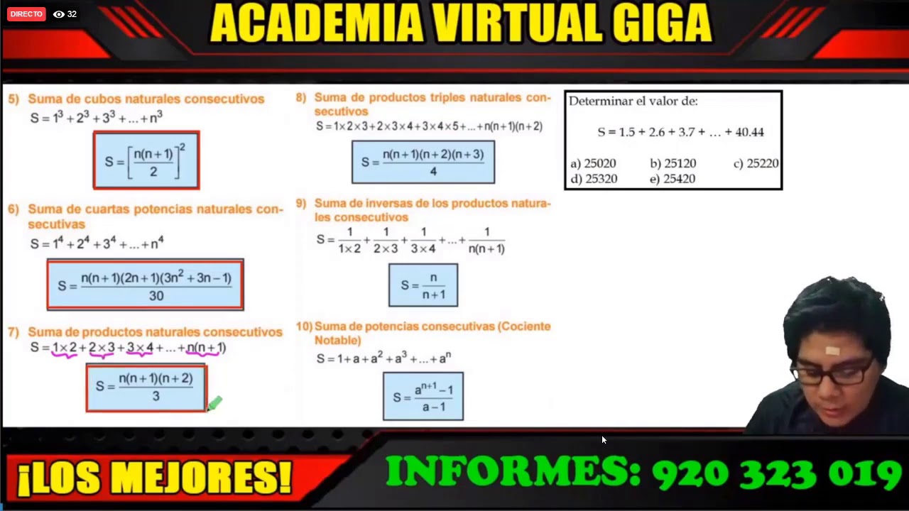 ARITMÉTICA: CUATRO OPERACIONES - Teoría y Problemas Resueltos [ACADEMIA VIRTUAL GIGA]
