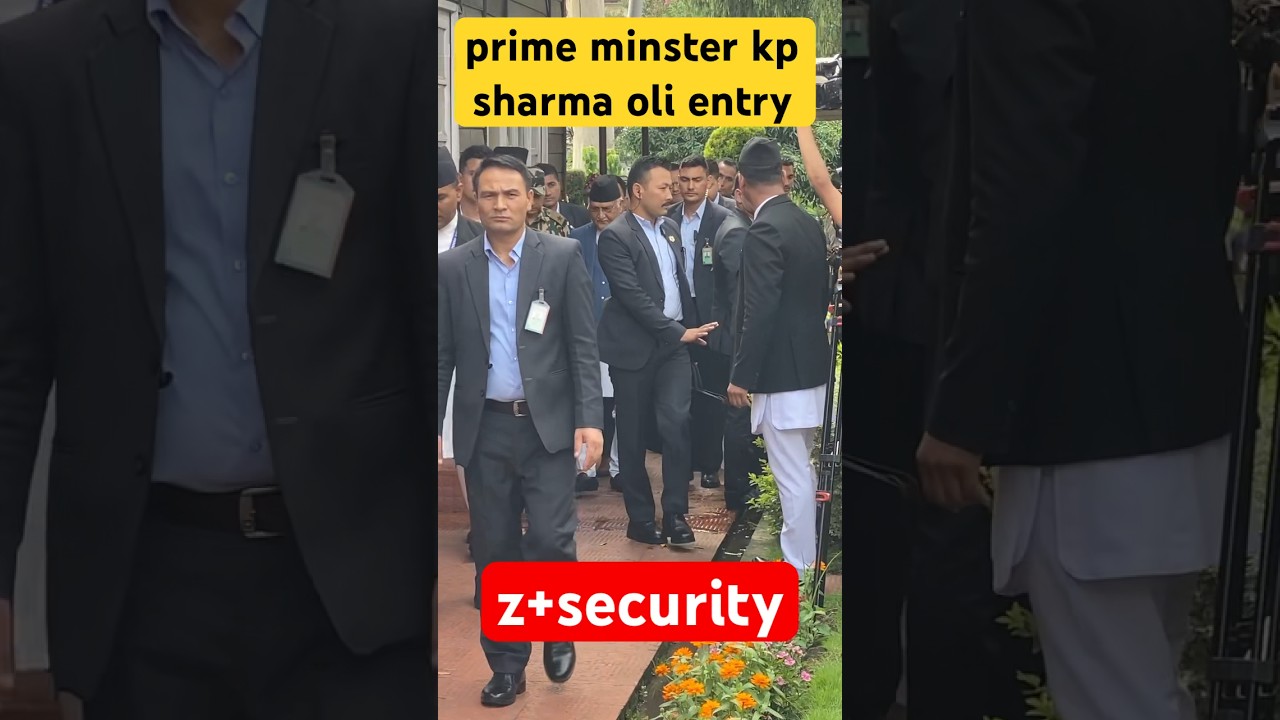 prime minster kp sharma oli z + security which includs nepal army,nepal police and APF top commando