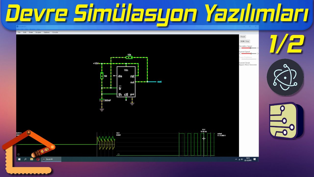 Bilgisayarda Devre Simülasyon Uygulaması (Falstad) 1/2 #39