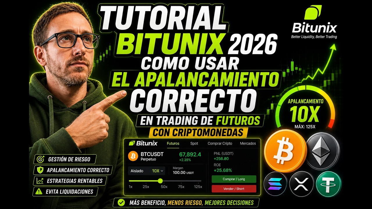Tutorial BITUNIX 2026 Como USAR El Apalancamiento CORRECTO en TRADING de FUTUROS Con CRIPTOMONEDAS