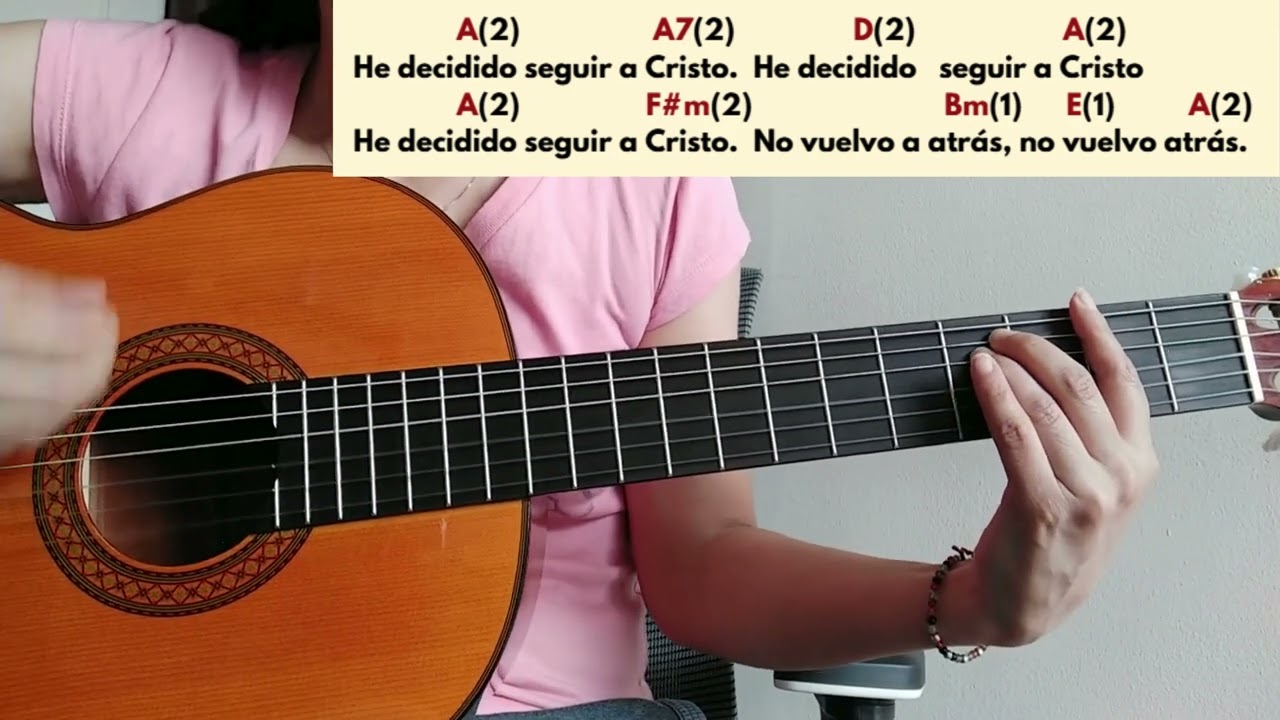 He decidido seguir a Cristo - Tutorial de guitarra SÚPER FÁCIL