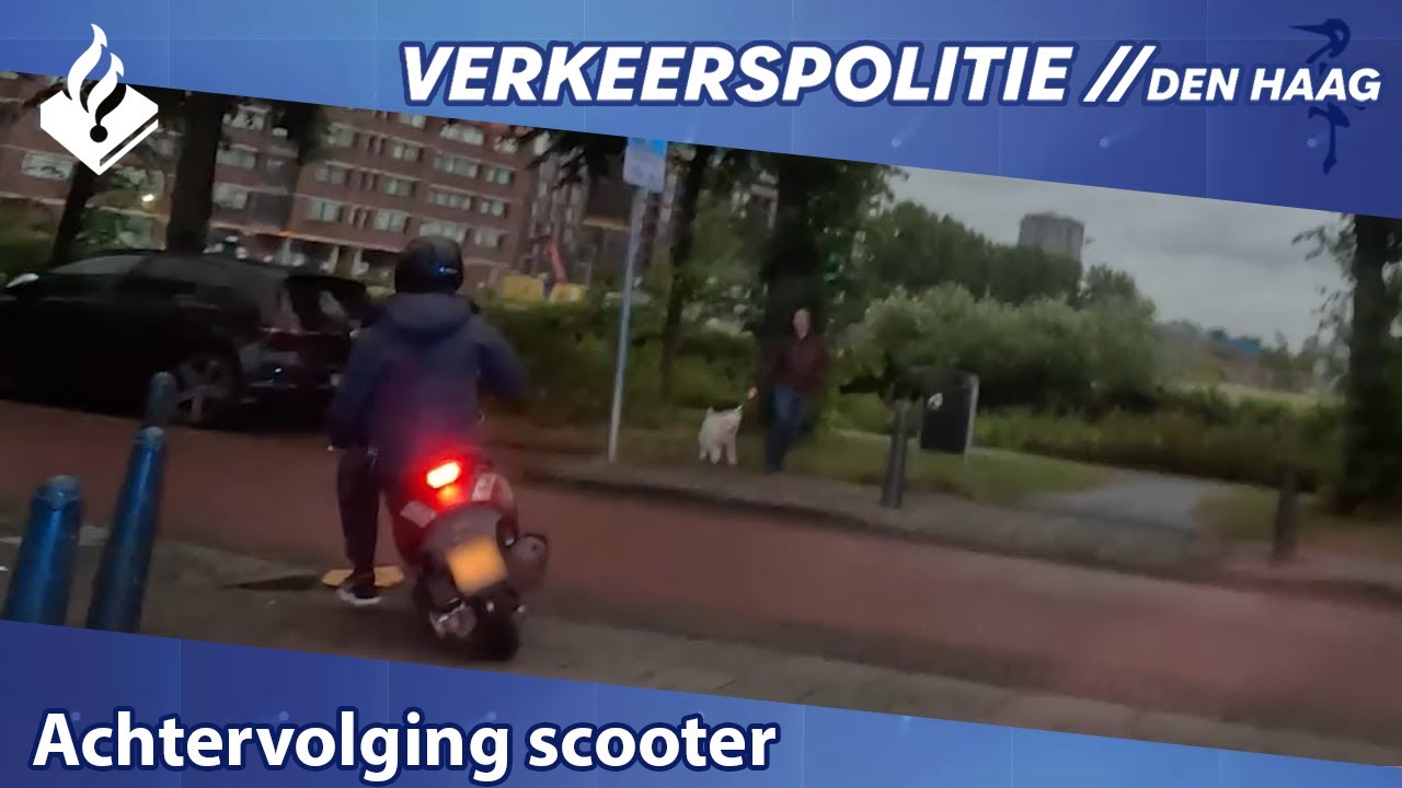 Achtervolging scooter