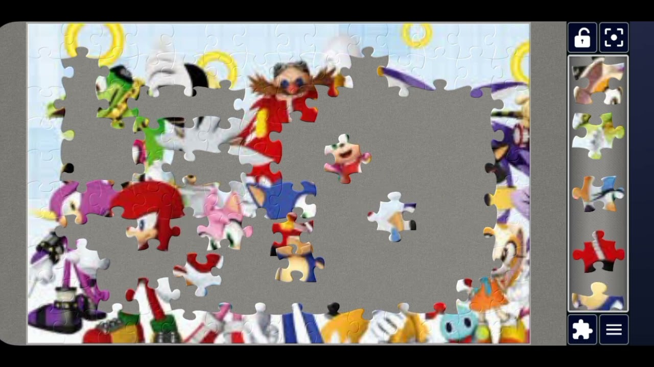 Sonic mix up cartoon //Carton jigsaw puzzles 