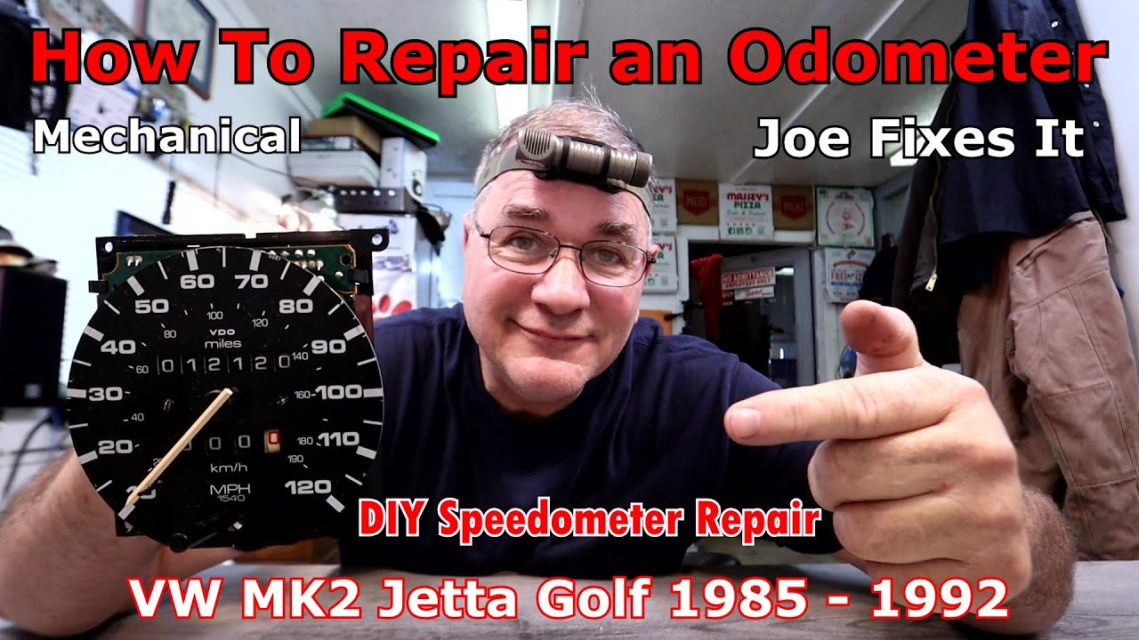 How To Repair A Odometer | DIY Speedometer Repair | MK2 VW Diesel Gas 1985 1992 Jetta Golf 🚗🚕🚙