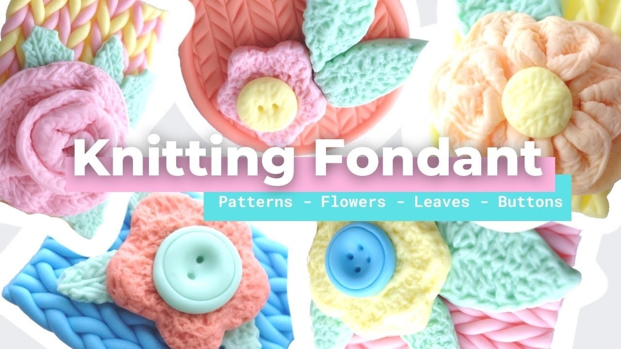 EASY Knitting Pattern Fondant Decoration