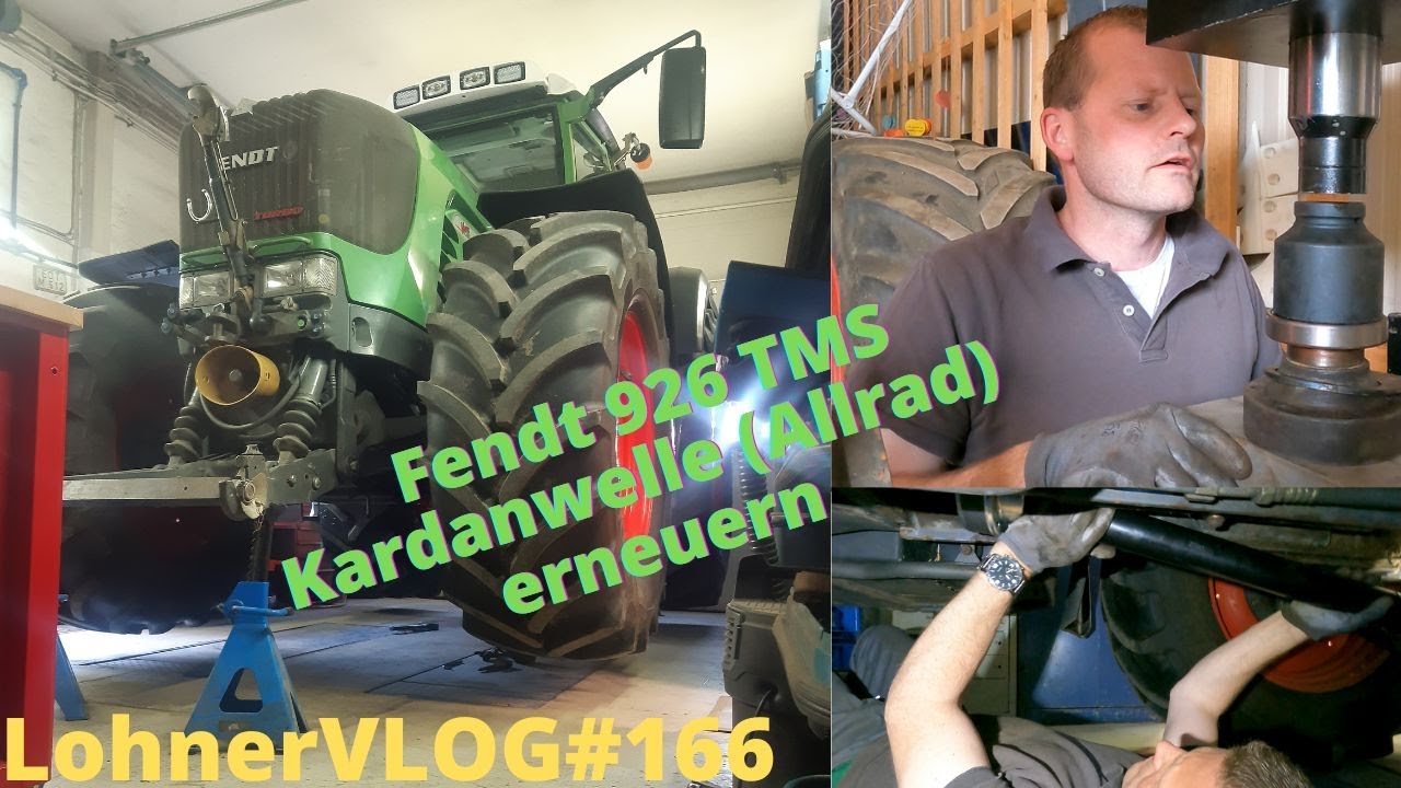 LohnerVLOG#166 Allradwelle (Kardanwelle) Fendt 926 TMS tauschen I Terex TC 16 Auspuffhalter erneuern