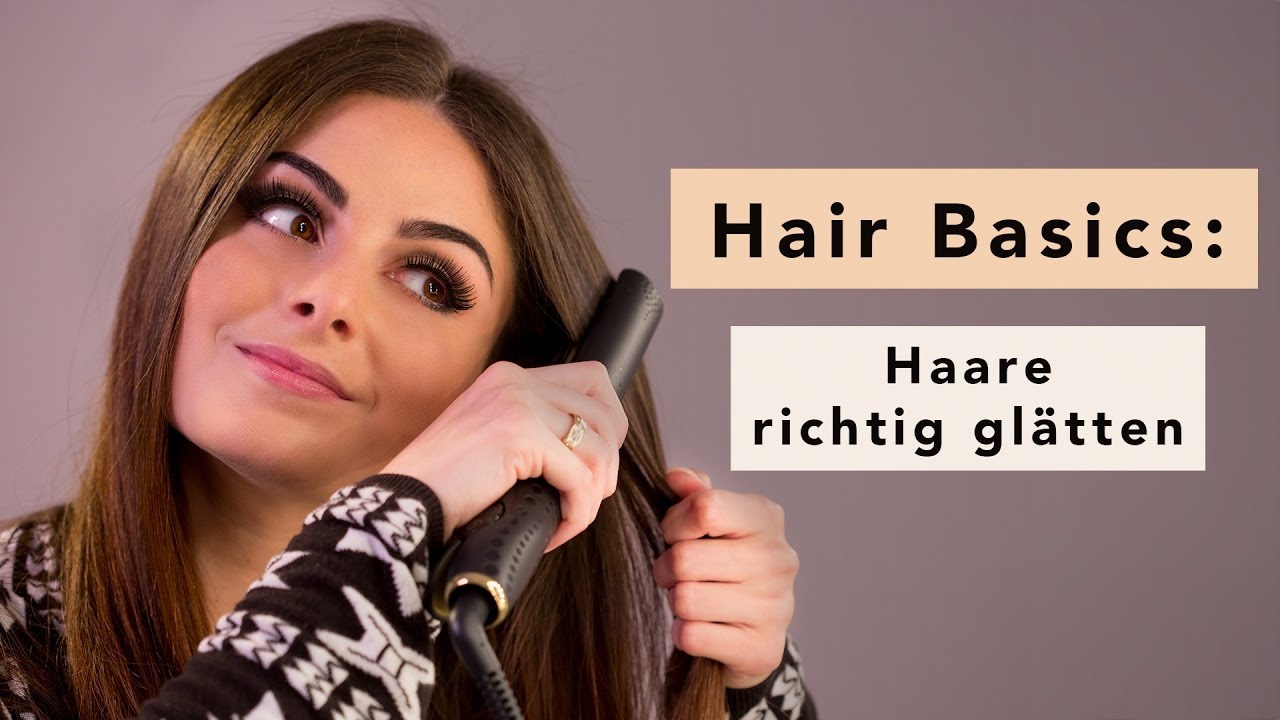 Haare glätten mit Glätteisen: Hair Tutorial