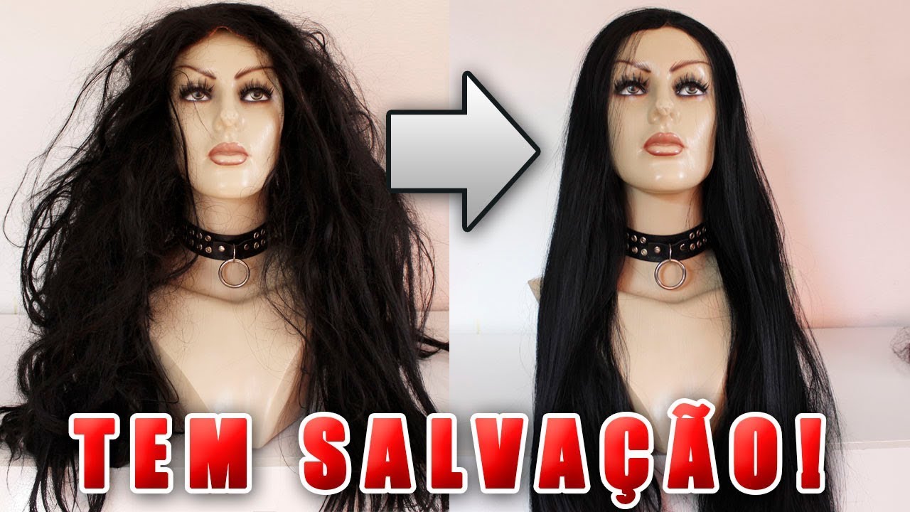 Como Recuperar uma Peruca / Lace Wig DETONADA qualquer fibra por Suzie Sarah Glock