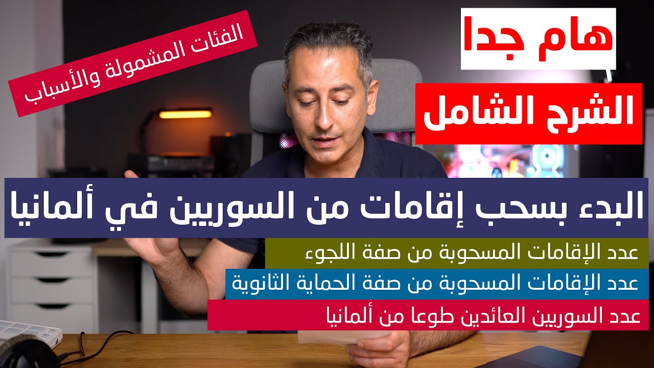 البدء بسحب إقامات من السوريين في ألمانيا