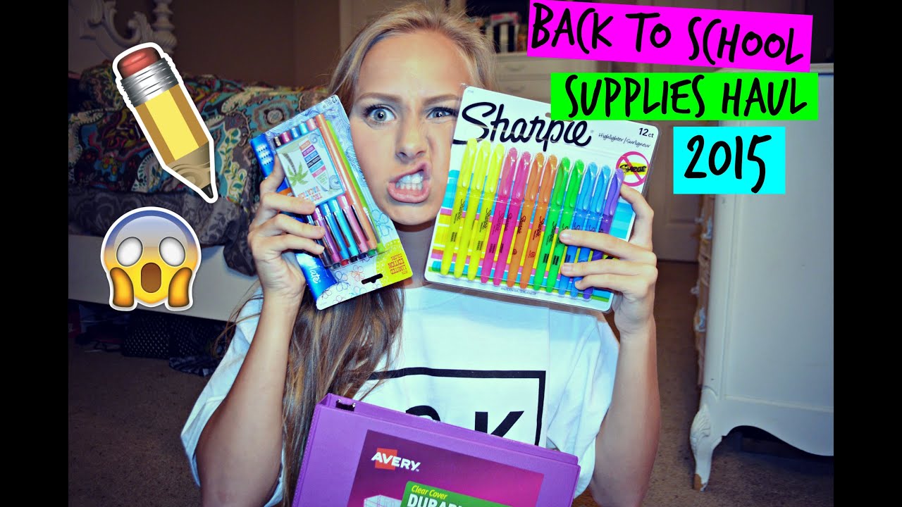 BACK TO SCHOOL SUPPLIES HAUL 2015