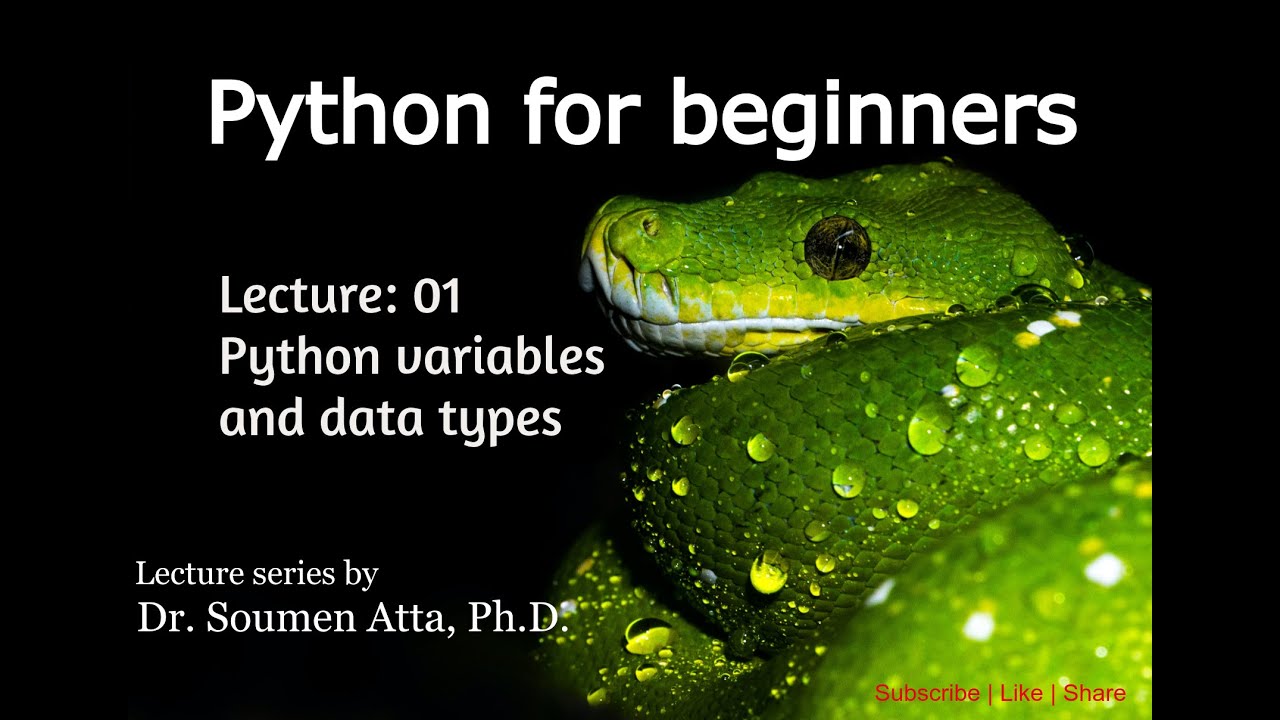 Lecture 01: Python Variables and Data Types