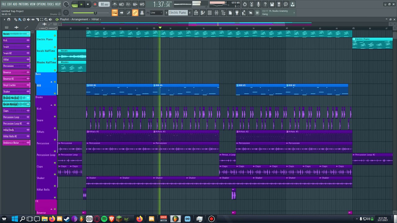 Untitled Trap Project (Free FLP Project File) (Download in Description)