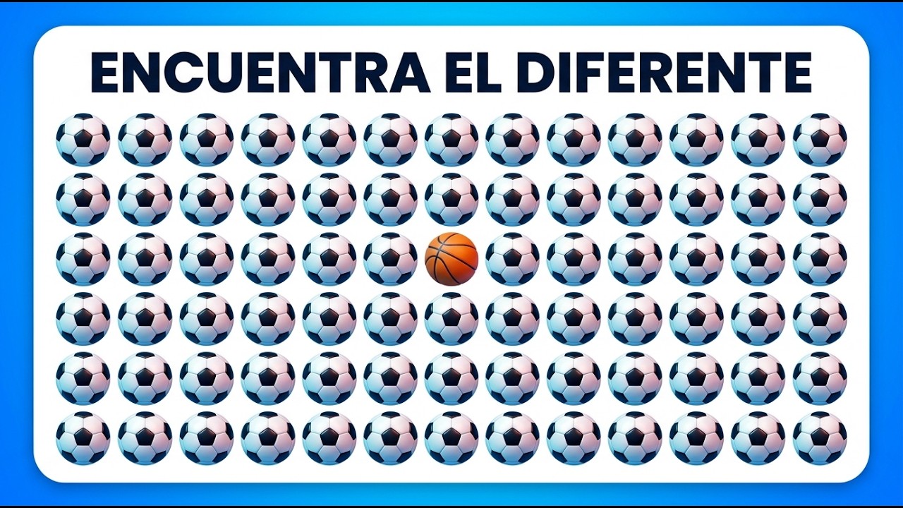 ¡Solo GENIOS encuentran el deporte diferente! ⚽🏀 Reto visual