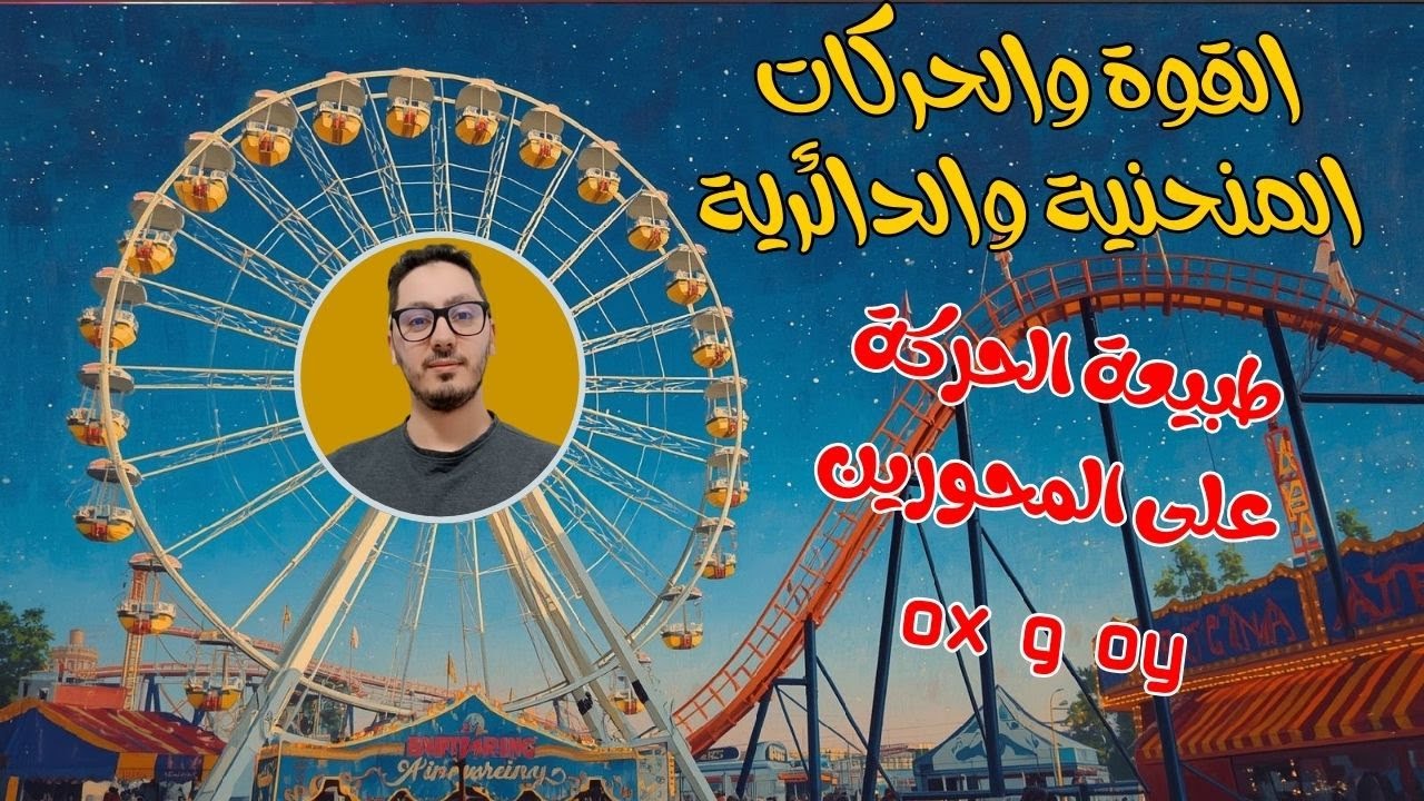 طبيعة الحركة على المحورين OX و OY خطوة بخطوة (كل التفسيرات) | القوة والحركات المنحنية | أولى ثانوي