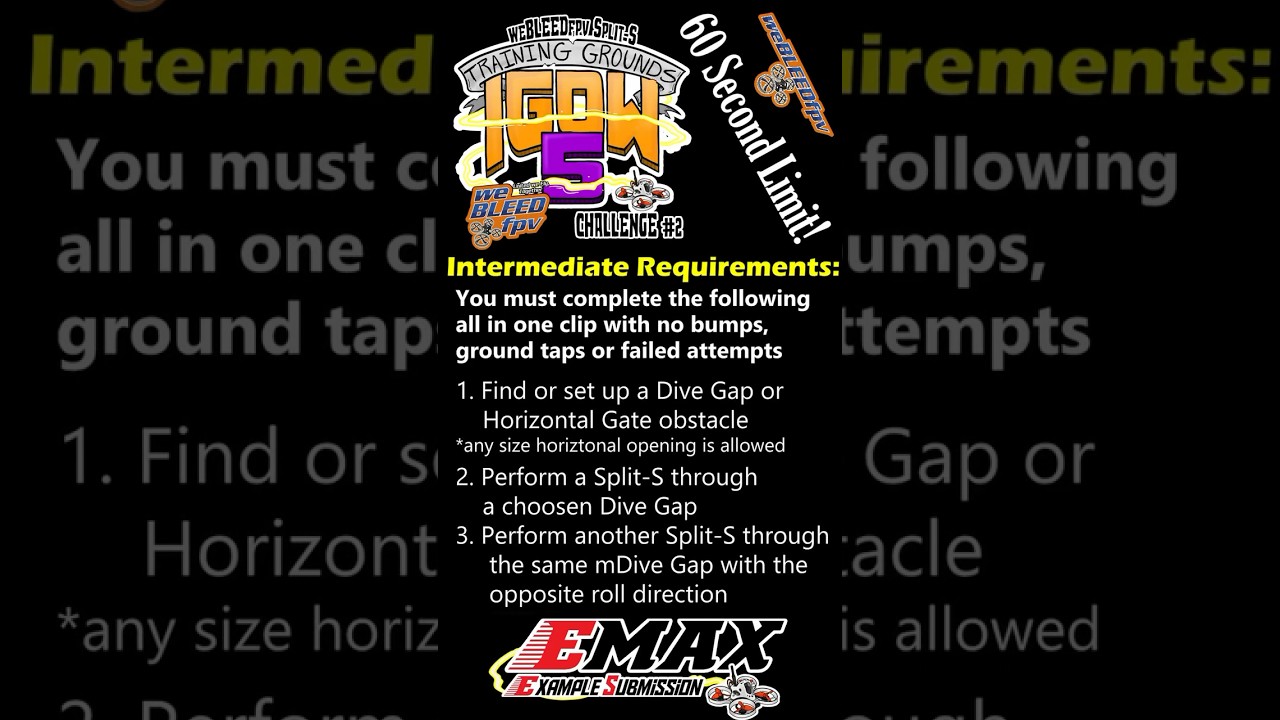 Intermediate: weBLEEDfpv Split-S #IGOW5 TG#2 - EMAX Example Submission