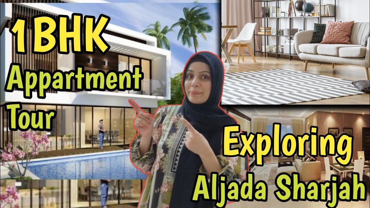 1BHK Appartment Tour || Exploring Aljada Sharjah || Rent for this Apartment