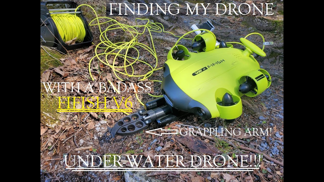 Searching a Lake Bottom with an Under-Water Drone! FIFISH V6S w/4K Camera Hunts for Lost Mavic Mini!