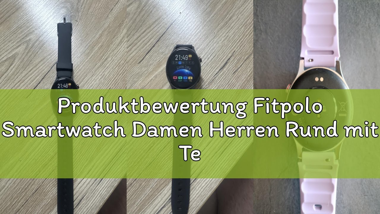 Produktbewertung Fitpolo Smartwatch Damen Herren Rund mit Telefonfunktion- 1.32" AMOLED Display, Fit