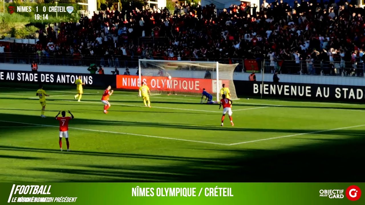 R&eacute;sum&eacute; du match N&icirc;mes Olympique contre Cr&eacute;teil le 4 octobre