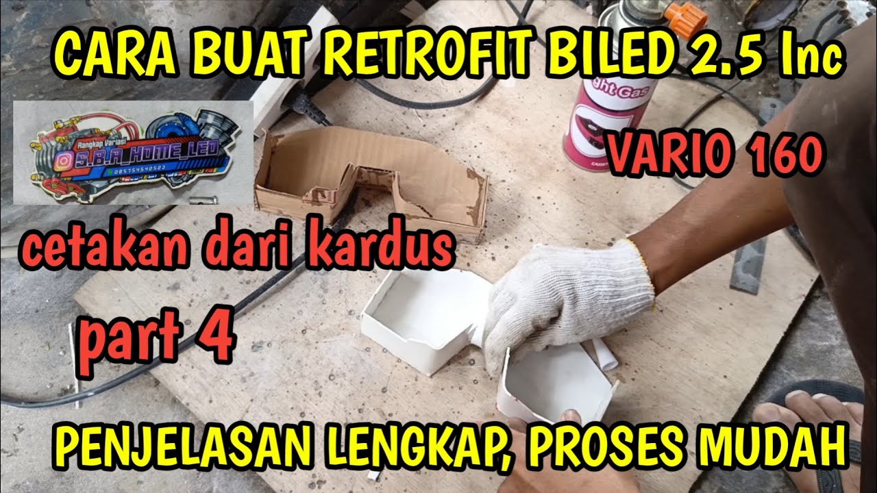 Cara buat retrofit biled Vario 160, lengkap pembahasan, part 4