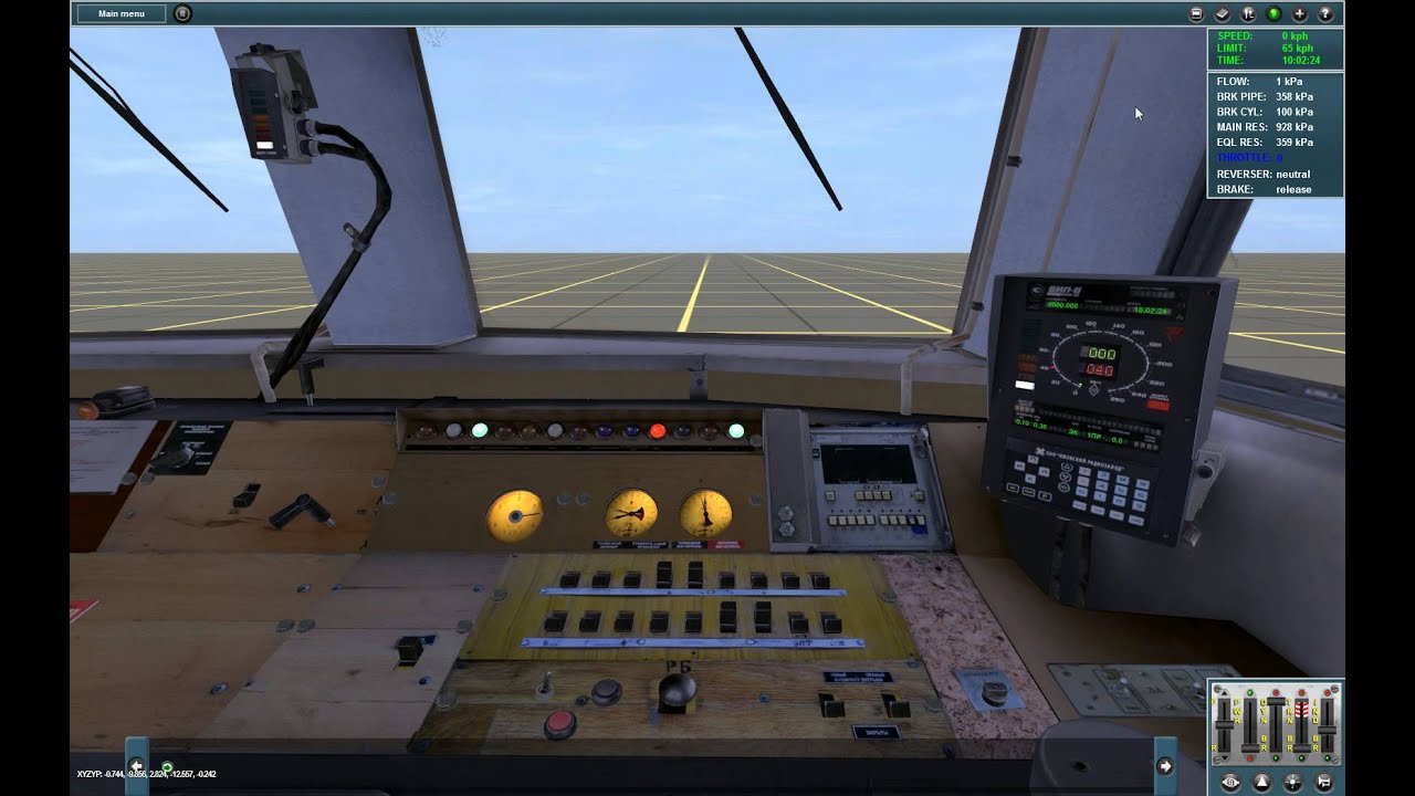 Запуск электропоезда ЭР2 в Trainz / Starting electric train ER2 in Trainz