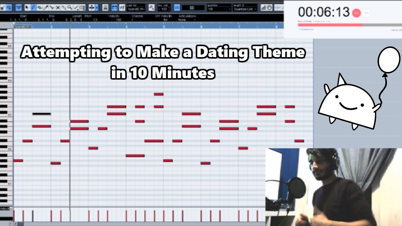 Attempting to Make a Visual Novel Dating Sim Theme in 10 Minutes || Shady Cicada