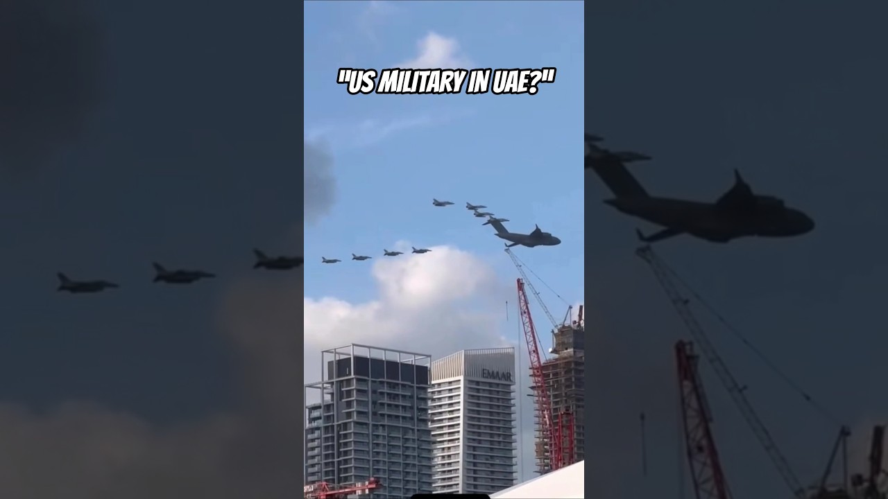 &ldquo;US military movement over UAE 👀&rdquo; #shorts #usmilitary #uae #fighterjet #usaf #breaking #alert #viral