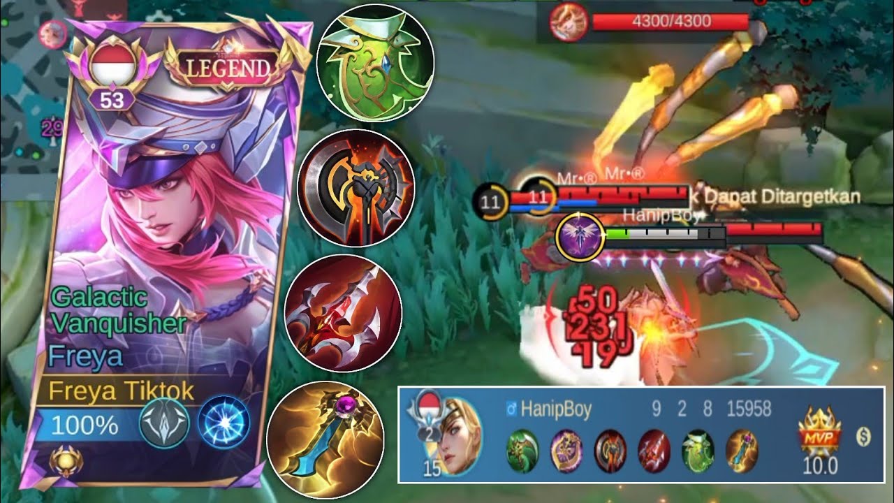 GAMEPLAY HARD GAME FREYA REVAMP VS AGGRISSIVE SUN EXP LANE! BUILD FREYA TERSAKIT DAN TERKUAT!