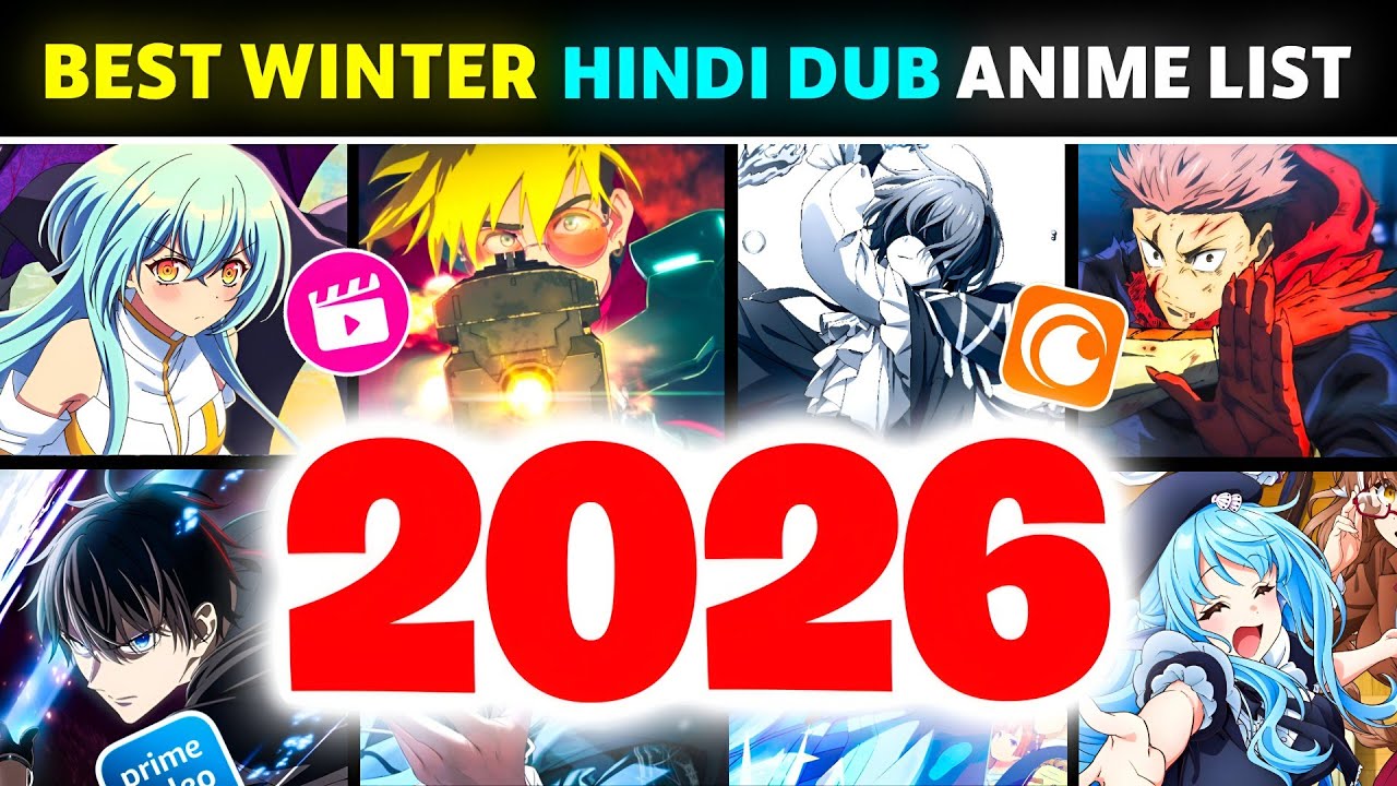 Upcoming Hindi Dub Anime Of Winter 2026 🤯| New 15+ Hindi Dubbed Anime On Crunchyroll | Hindi