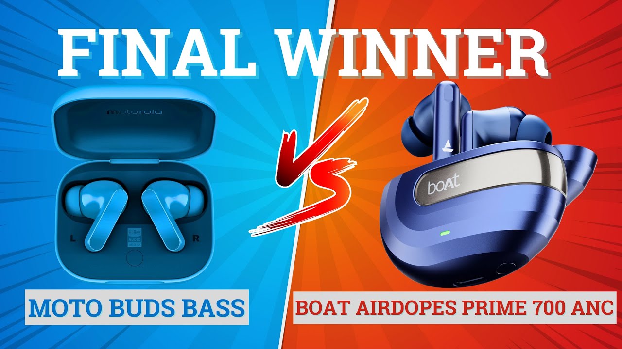 Moto Buds Bass против boAt Airdopes Prime 700 ANC ⚡ Полное сравнение ⚡ Лучшие для музыки, баса и ...