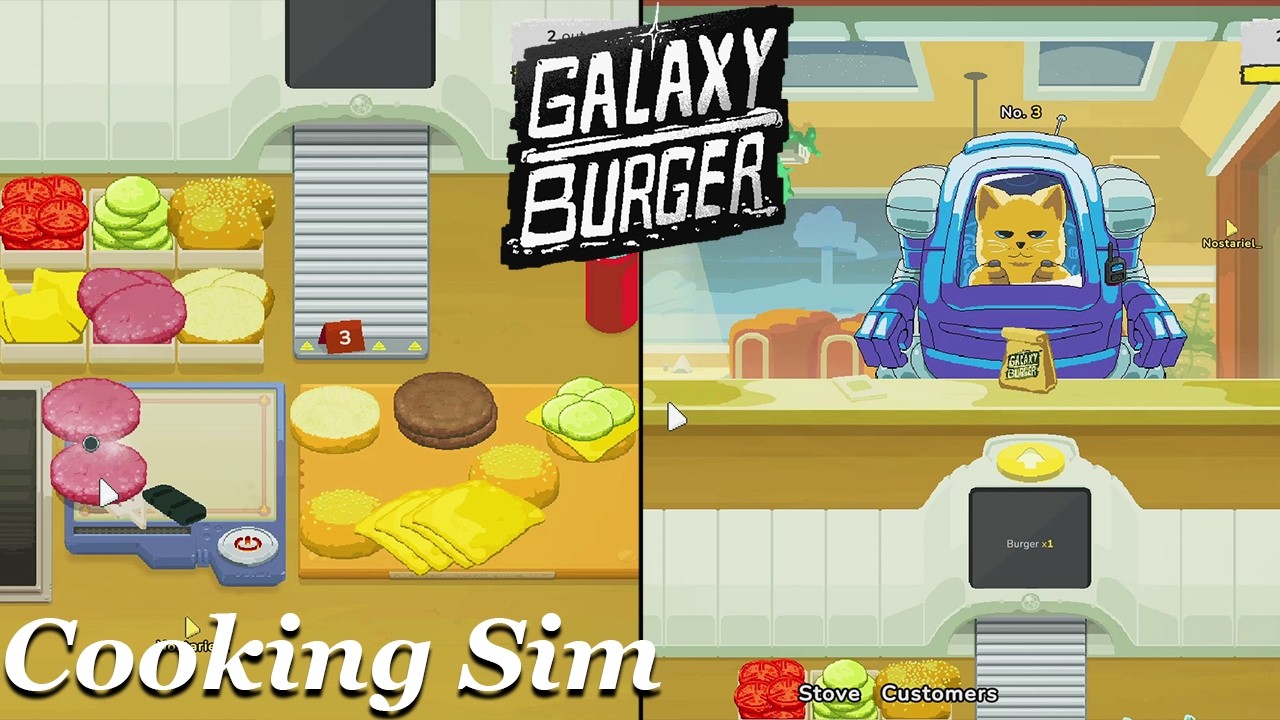 Feeding Adorable Cats!!【 Galaxy Burger 】w/Nostariel_