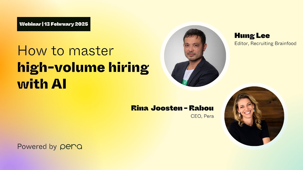 How to master high volume hiring with AI.