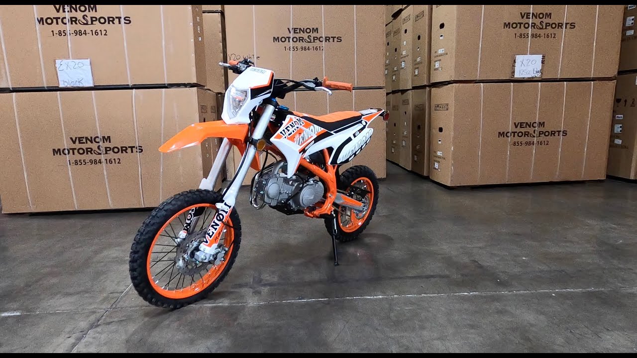 Мотоцикл Venom Thunder 125cc Dirt: видео о том, как ехать и что посмотреть | 855-984-1612 | Venom...