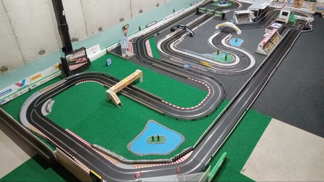 Race Against Pace Car On Scalextric Slot Car Track