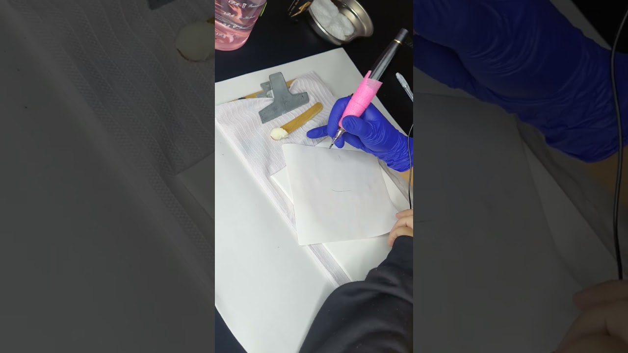 Treino na pele sintetica, técnica BS.