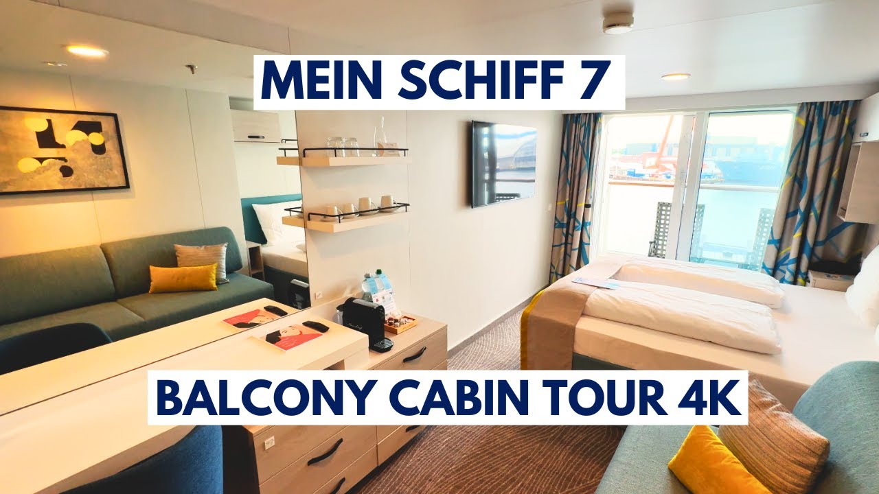 MEIN SCHIFF 7 Balcony Cabin Tour 4K