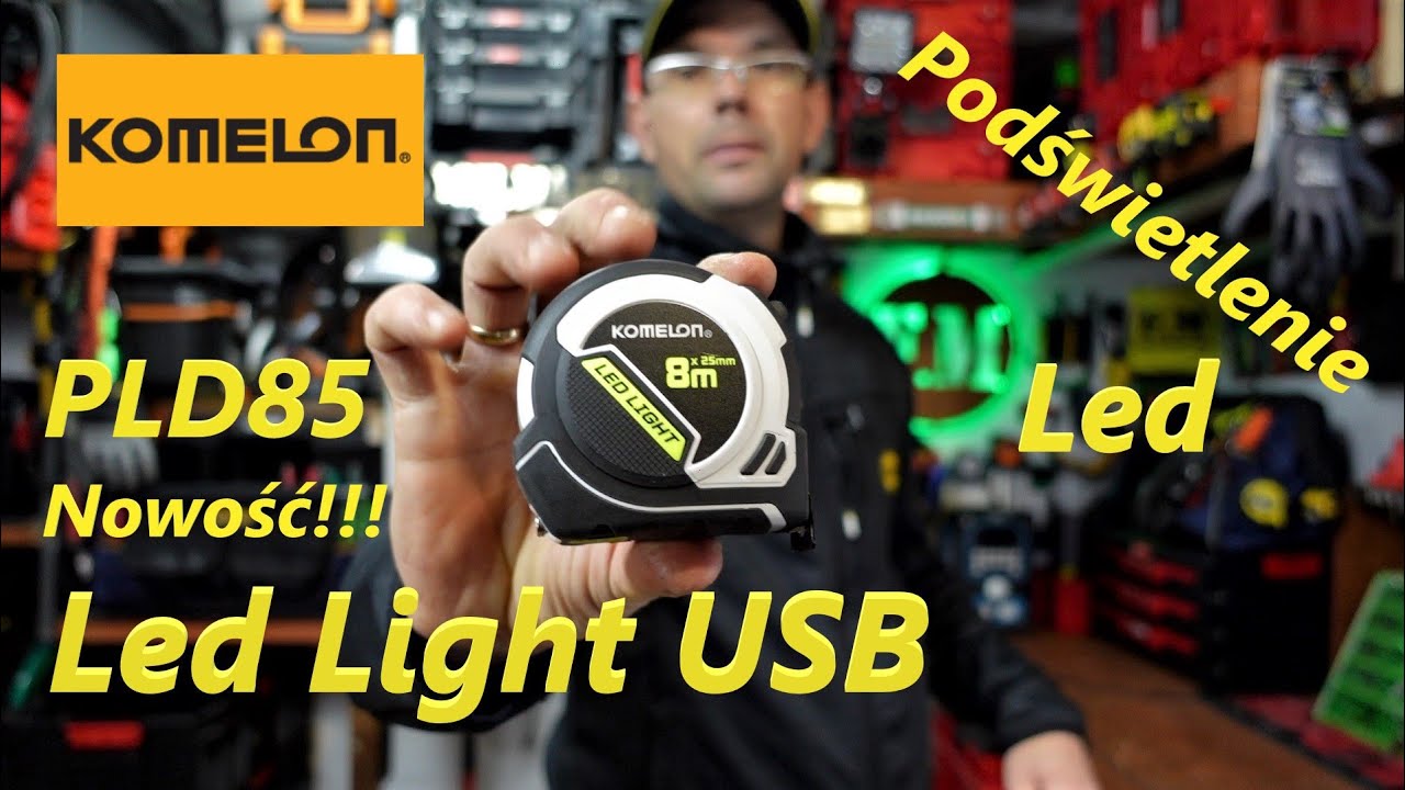 Komelon Led Light USB [PLD85] -TEST!!! Miara Zwijana 8m z podświetleniem led
