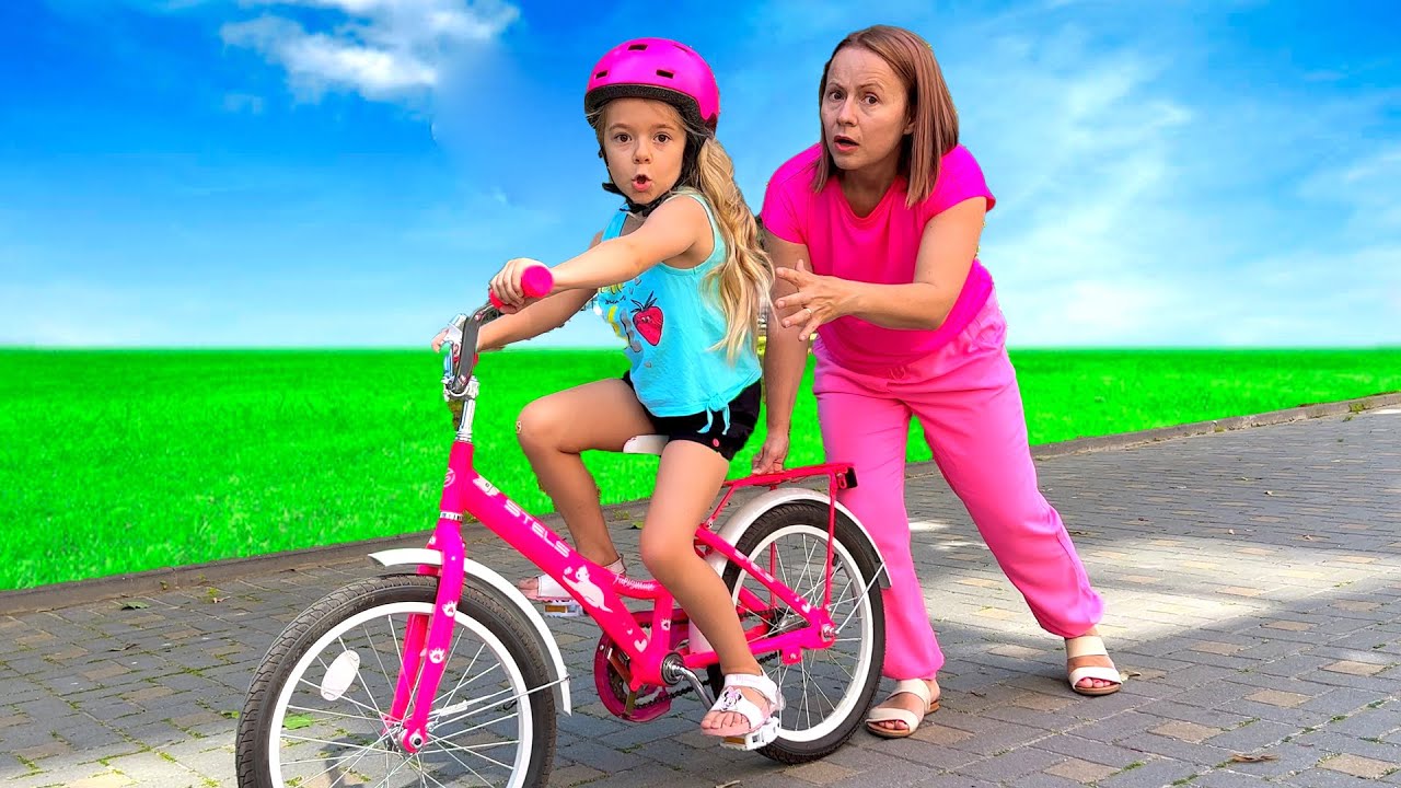Anabella  Learns to Ride a Bike | Useful Video for Children