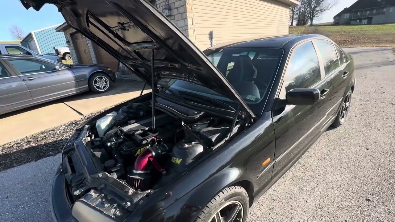 BMW E46 Hood Strut Replacement.