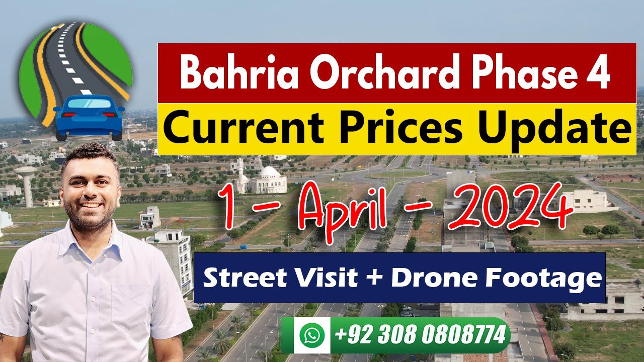 Bahria Orchard Lahore | Phase 4 | Live Street Visit | Current Prices Update | Drone View April 2024