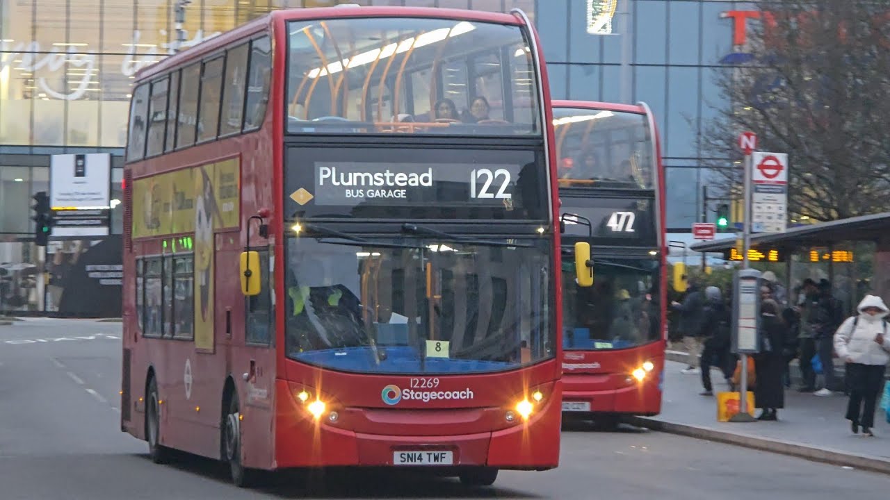 London Buses at Woolwich 8K 29-12-2025